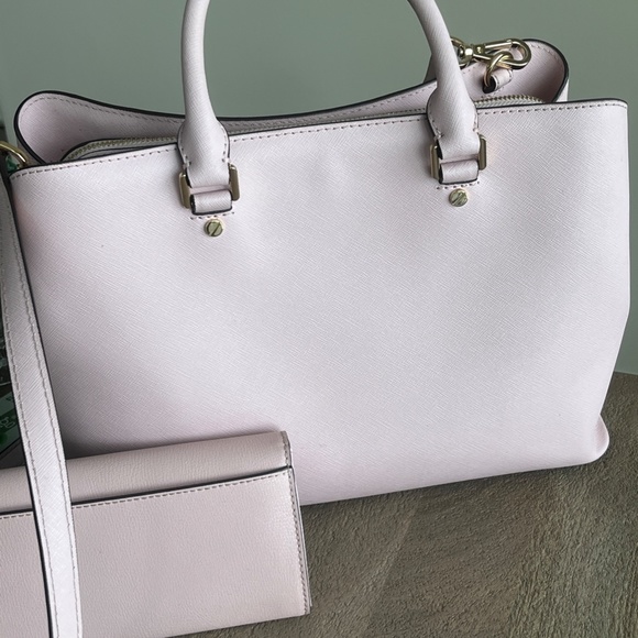 Michael Kors Pink Satchel Crossbody with Wallet - Picture 14 of 16